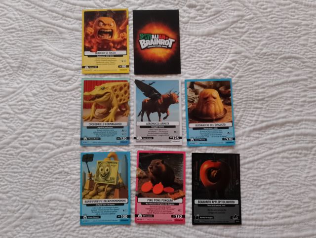CARTAS ITALIAN BRAINROT SKIFIDOL LOTE DE 7 CARTAS