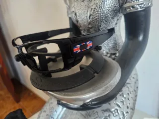 Batwolf Oakley Polished Black UK Flag Original.