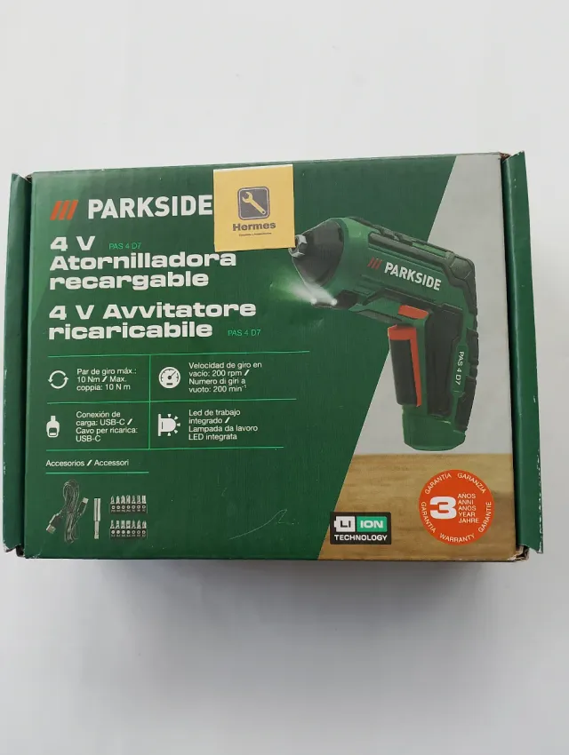 Atornilladora Parkside 4V Recargable