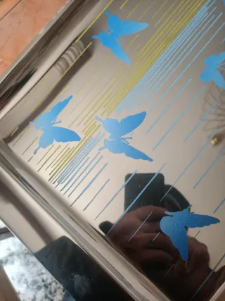 Vassoio acciaio inox alta qualità con disegno