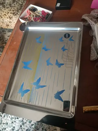 Vassoio acciaio inox alta qualità con disegno