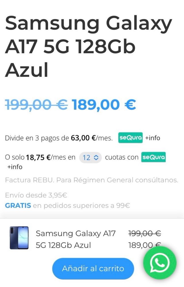 Samsung A17 5G Azul