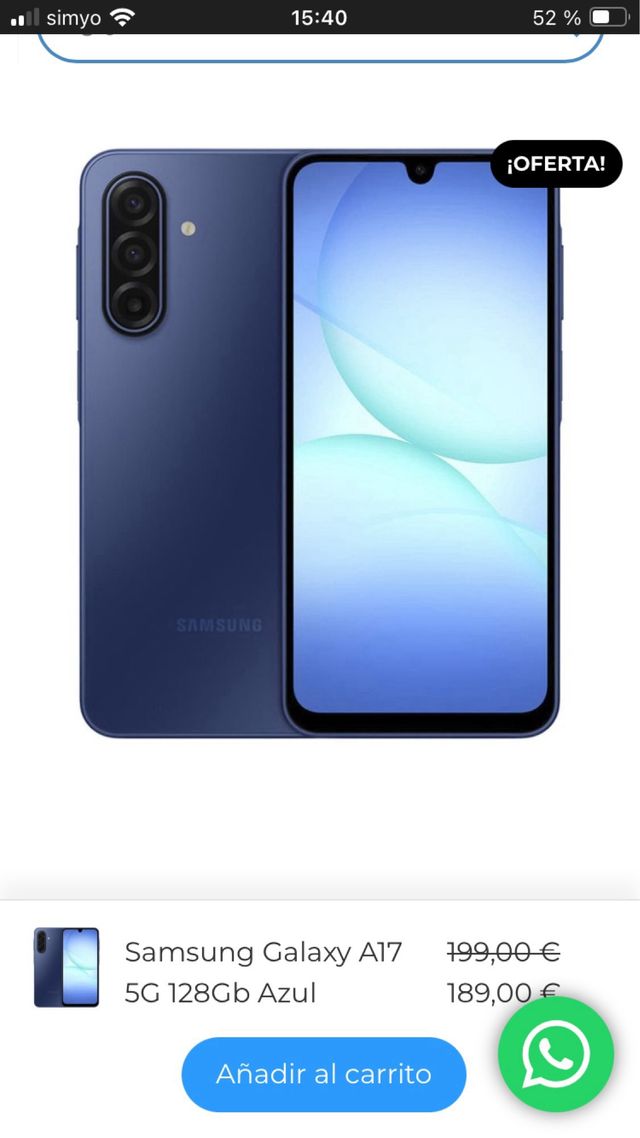 Samsung A17 5G Azul