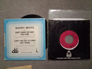 Barry White lote de 5 singles vinilo 7" 45 rpm