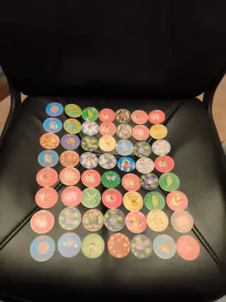 Lote Tazos años 90 Pokémon, Looney Tunes, chiquito