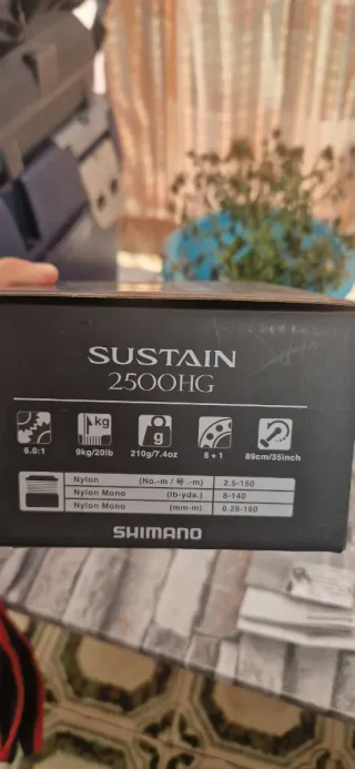 Carrete Shimano Pesca HG 2500