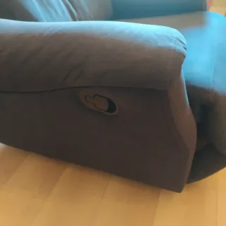Sillón reclinable tela negro