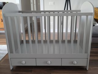 Cuna Ikea Gonnat gris