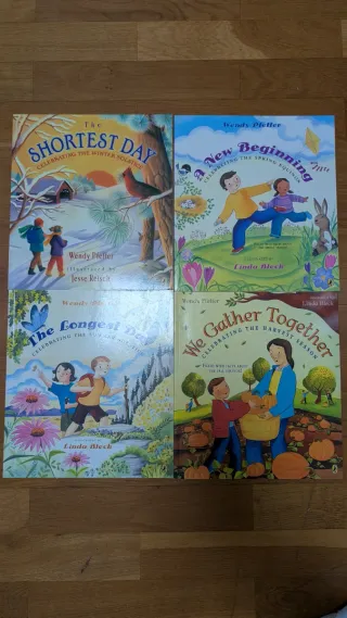 4 libros en inglés de las 4 estaciones