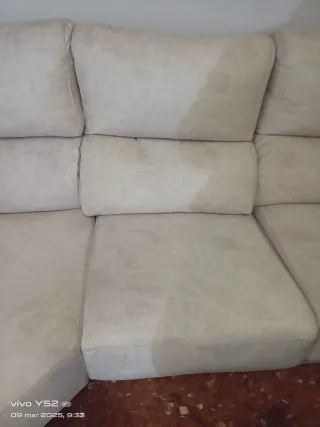 Sofá modular beige 210x210cm y90 de ancho