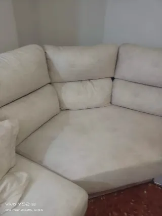 Sofá modular beige 210x210cm y90 de ancho