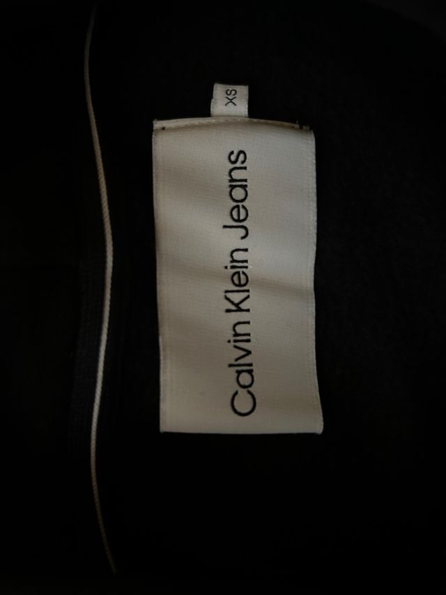 Sudadera Calvin Klein Jeans Negra Talla XS