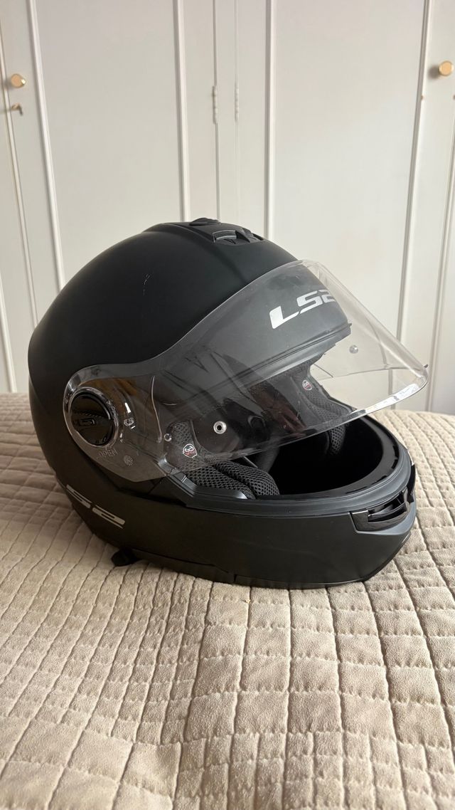 Casco Moto LS2 Negro Modular