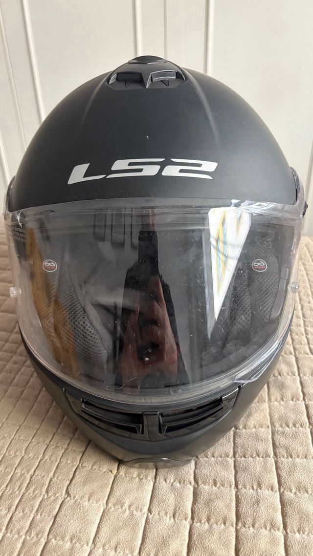 Casco Moto LS2 Negro Modular