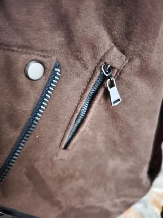 Chiodo scamosciato marrone