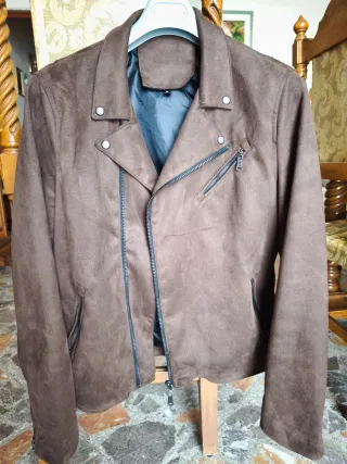 Chiodo scamosciato marrone