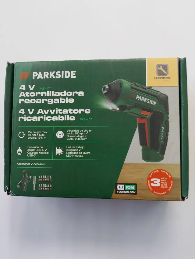 Atornilladora Parkside 4V Recargable