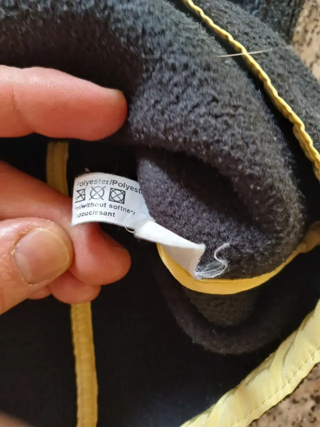 Gilet Madeleine Polartec Nero Arancio Tg.48