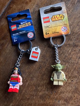 Portachiavi LEGO Wonder Woman e Yoda