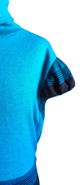 Vestido invierno manga corta rayas