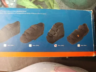 Zapato postoperatorio negro