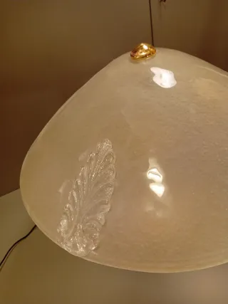 Lampada da tavolo oro e vetro