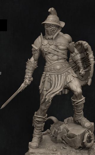 FIGURA GLADIADOR 75MM