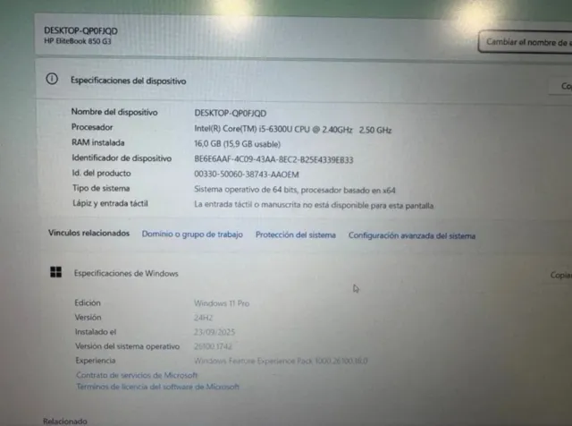 HP Elitebook Ordenador Portátil