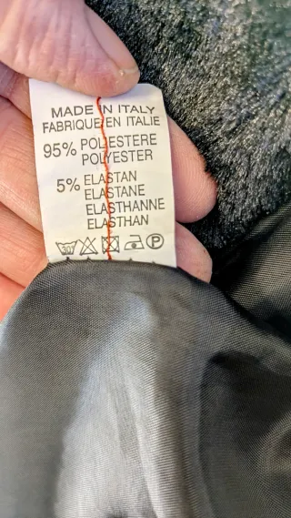 Abrigo de fiesta de pelo negro