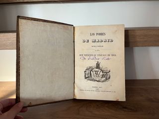 Libro Los Pobres de Madrid 1857