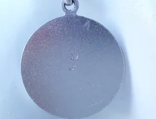 Medalla horóscopo y cadena plata rhodiada