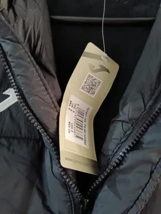 Abrigo Joma Talla S Negro Unisexsirve 14  16 años