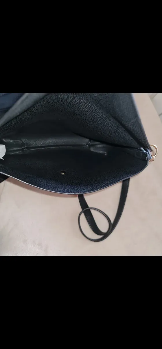 Bolso bandolera azul y blanco