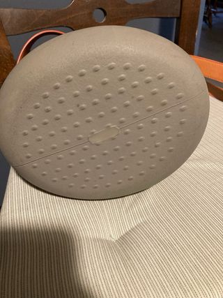 O bag secchiello tortora con interno fantasia