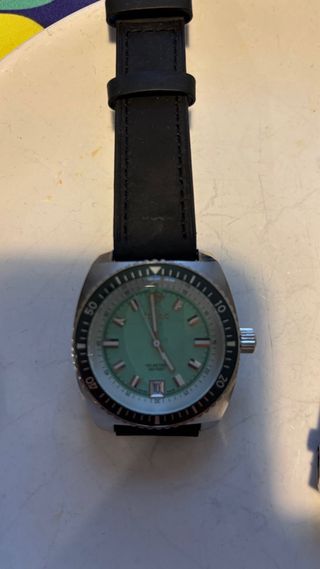Reloj Zodiac Esfera Verde y Correa Negra