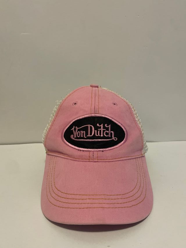 Gorra Von Dutch Rosa Negra Vintage