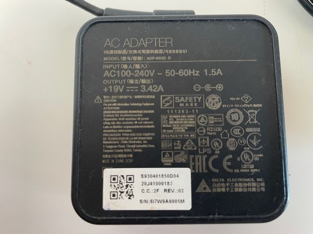 Caricabatterie MSI ADP-65GD D 65W AC Adattatore