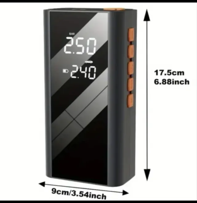 Arrancador Compressor Portátil Multifuncional