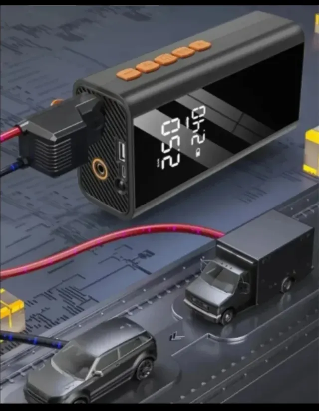 Arrancador Compressor Portátil Multifuncional