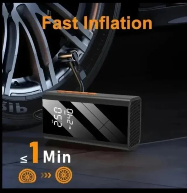 Arrancador Compressor Portátil Multifuncional