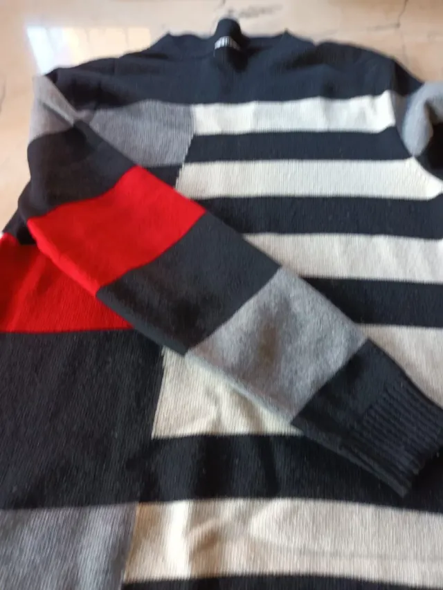 cmCaldo Maglione a blocchi di colore lungo