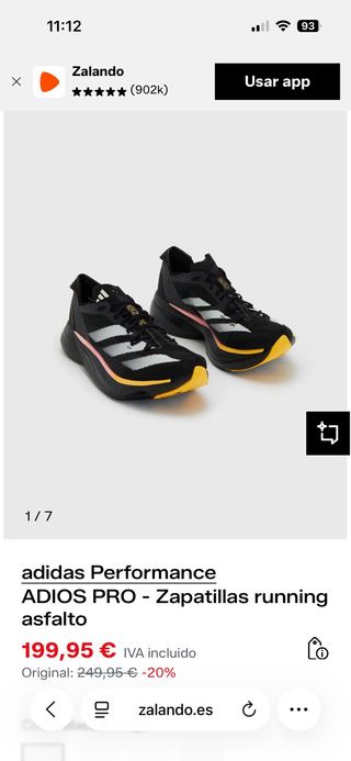 Adidas Adizero Adios Pro 3 W