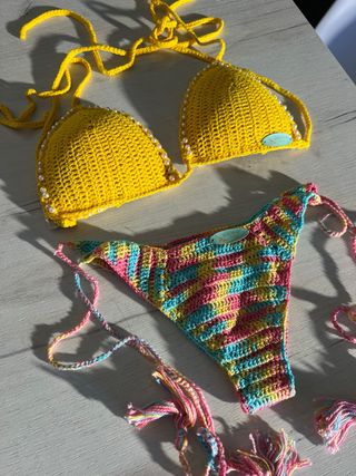 Bikini Crochet Multicolor Talla Única