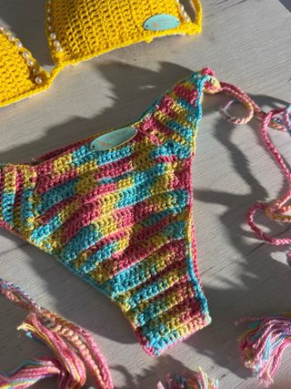 Bikini Crochet Multicolor Talla Única