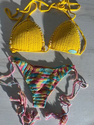 Bikini Crochet Multicolor Talla Única