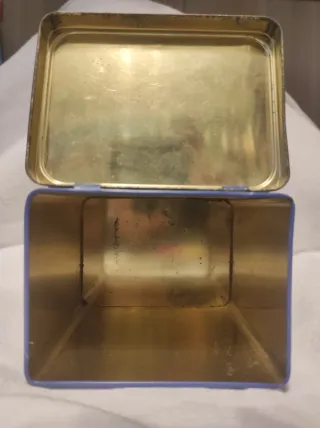 Scatola Latta Vintage Blue Star Lines