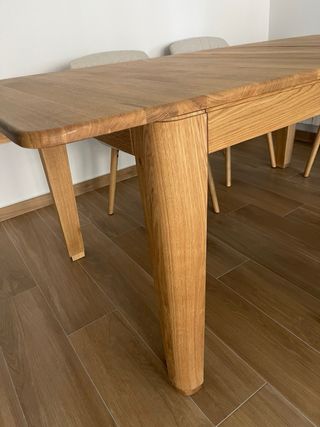 Mesa comedor roble macizo