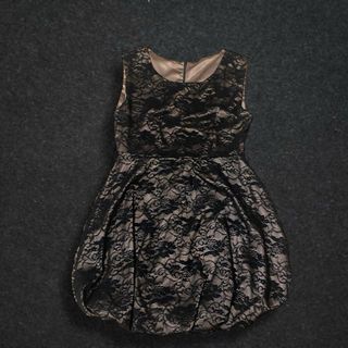 Vestito donna pizzo nero beige