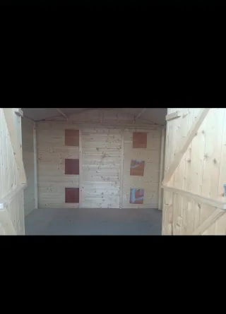 Caseta de madera para jardín o exteriores