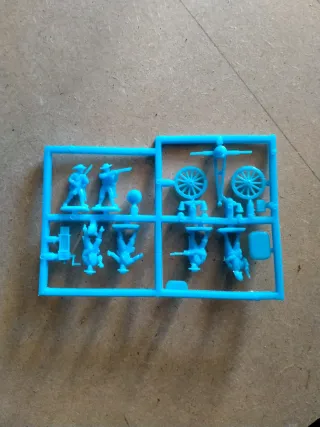 Blister di soldatini 1/72 con mitragliatrice